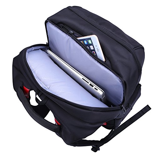Laptoprucksäcke 15,6-17 Zoll Notebook-Rucksack Computer Rucksack Herren Damen mit 17 zoll Laptopfach - 6