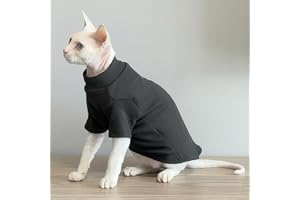 MOKATES mysiga halloween katttröjor för hårlösa katter – varma höst- och vinterkläder för sphynx, devon rex och korthåriga ka