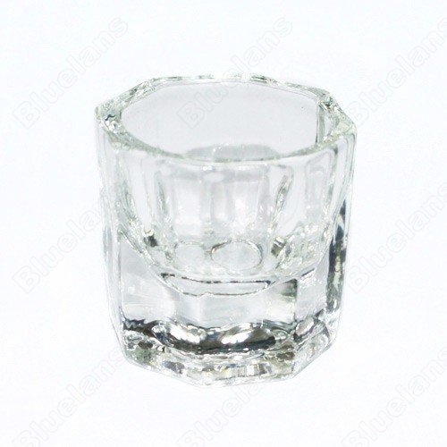Crystal Glass Cup for Arcylic Nail Art Liquid Powder