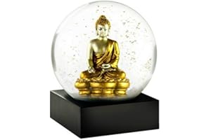 COOLSNOWGLOBES Cool Snow Globes Schneekugel Buddha Gold 10cm