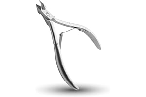 Rui Smiths Tronchesi Professionali per Cuticole - Taglia Cuticole di Precisione in Acciaio Inossidabile di Grado Chirurgico, Manico Francese, Doppia Molla, Ganascia da 5 mm (Half Jaw)