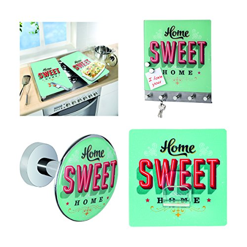 Wenko 2521468100 Herdabdeckplatte Universal Home Sweet Home 2-er Set für alle Herdarten - 7