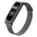 Produktbild Fuleadture Kompatibel mit für Xiaomi Mi Band 4 Armband, Mi Band 3 Ersatzband Wasserdicht Edelstahl Replacement Wrist Strap Band Erweiterbar Uhrenarmband Metall Schließe Handgelenk Band
