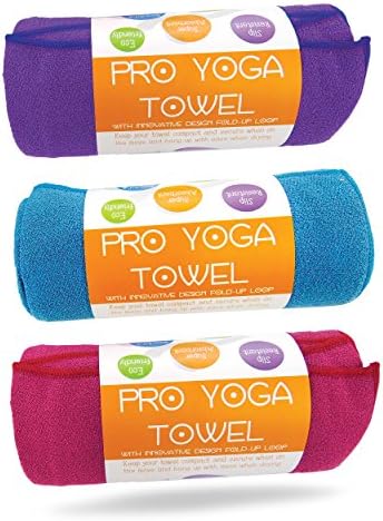 Limber Stretch Yoga Mat towel - Microfiber Bikram Hot Yoga Towel - Non Slip and Sweat Absorbent perfect for Bikram, Ashtanga, Vinyasa yoga