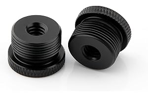 SAVITA 2 Pièces Adaptateur De Pied De Micro Adaptateur De Filetage De Vis 1/4 Femelle à 5/8 Mâle Adaptateur De Vis De Trépied Pour Support De Microphone De Moniteur De Caméra