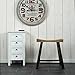 PURISTIC CURVED DESIGN STOOL "NIPPON" wooden side chair | workstool | 19.7" Height | black