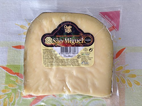 Queso duro Leche de vaca Queijo da Ilha Velho São Miguel 9 meses Curado 300 Gramos Azores B07FS7RWXX