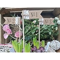 TISCHZAHL, TISCHNUMMER, TISCHZAHLEN FÄHNCHEN