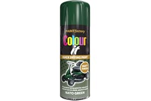 PAINTFACTORY Paint Factory Colour It Quick Drying Spray Paint 400ml Nato Green Matt Finish