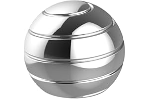 Fantes Kinetic Spinning Desk Spielzeug Angstentlastung Stress ADHS Angst Helfer (Dia-45mm, Silber)