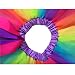 Rosennie Girls Kids Petticoat Rainbow Partty Bowknot Skirt Dress Dancewear (M(Age4-6Y))