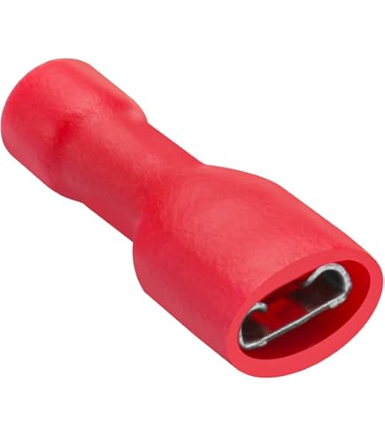 100pcs Brass Flat Male Connectors - Uninsulated Crimp Terminals 2.8x0.5mm