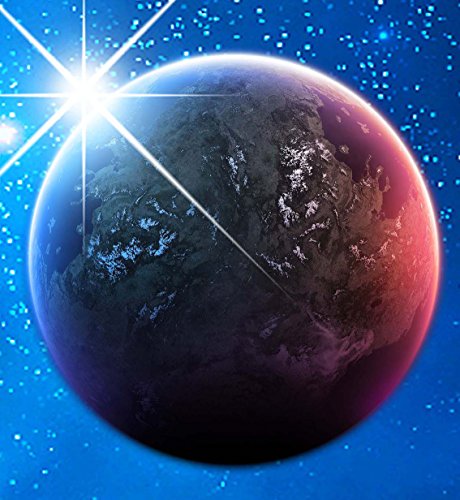 Rainbow Fox 3D Wandaufkleber über Space Planeten Wand Abziehbilder Kunst für Schlafzimmer Hauptdekorationen Wandkunst (AF5004) - 5