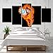 Produktbild FBHLIN 5 Panels Leinwand Gemälde Malerei Wandbilder Dragon Ball Anime Muster Wohnzimmer Schlafzimmer Hd Drucken Modulare Bild Kunstwerke Heimtextilien Ae, 10X15 / 20/25 Zoll