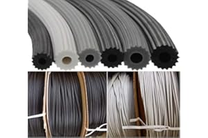 FLYEX Meterware Keder Kederband Gummischnur Kedergummi Gummi für Fliegengitter Insektenschutz Spannrahmen (Weiß, 5,1mm x 1 Meter)