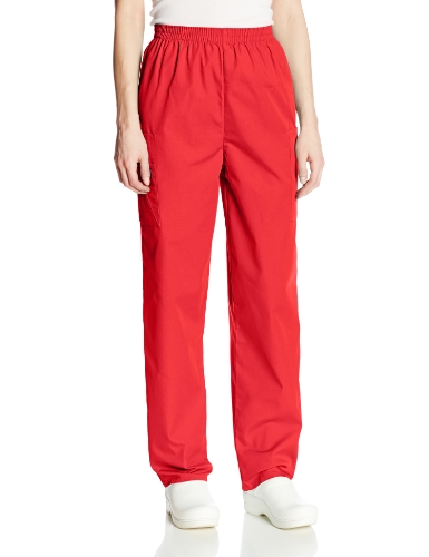Cherokee Womens WW Pull-On Cargo Pant Medical Scrubs Pants - Red -