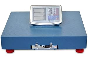 AGORADIRECT Báscula Industrial Inalámbrica De 300kg/50g, Pantalla Digital De Lcd De Doble Cara, Plataforma Grande De Acero Reforzada De 40x50cm, Báscula Pesada Para Paquetes Postales - Grandmaster