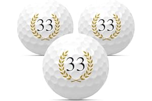 MYNT Golfbälle im 3er Set zum Geburtstag Golfgeschenk Golf Geburtstagsgeschenk Geschenk Geschenkidee Jubiläum Jahrestag Happy Birthday 18 20 22 25 30 33 35 40 44 45 50 55 60 65 66 70 75 77 80 85 88 90
