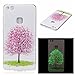 Produktbild Für P10 Lite Silikon Hülle,huawei p10 lite Case,P10Lite Nacht Leuchtende Schutzhülle,Fanryn IMD Design Kirsch baum Drucken Muster Ultra Slim Durchsichtig Leuchtend Weich Flexible Tasche TPU Leuchtende Nacht Silikon Schutzhülle Handyhülle Bumper Stoßdämpfend Schutz Handy Hülle Handytasche HandyHülle Etui Schale Case Cover Tasche Pour Huawei P10 Lite [Kirsch baum]