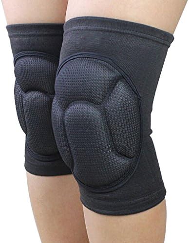 Knee Pads, Fuline (1Pair) Thick Sponge Collision Avoidance Kneeling Kneepad Brace Work Dancing Climbing Outdoor Sports Riding (Black)