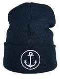 Gorro bordado de alta calidad Gorro : Ancla/Regalo Pescador/Regalos Marinero/Gorras de Hombre y Mujer/Gorros Invierno/Gorra de Lana/Boina niña niño/Boinas Trabajo/Beanie/Sombrero