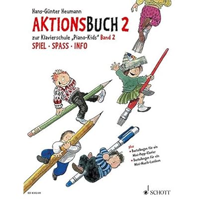 Piano Kids: Die Klavierschule für Kinder mit Spaß und Aktion - Komplett-Angebot. Band 2 + Aktionsbuch 2. Klavier.