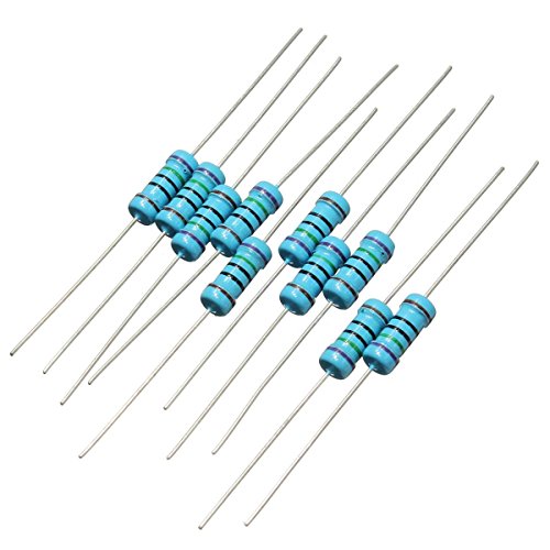 ELEGIANT Metall Film Widerstände Resistor set Assortment Kit 500Pcs 50 Value (1Ohm-1M 1W (1 Watt) - 5