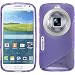 Produktbild PhoneNatic Case für Samsung Galaxy K Zoom Hülle Silikon lila S-Style Cover Galaxy K Zoom Tasche + 2 Schutzfolien
