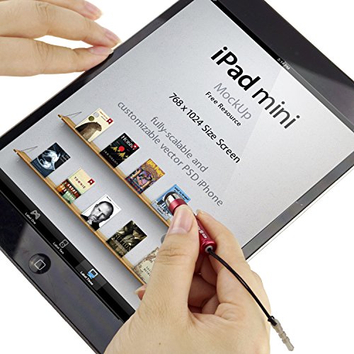Universal Stylus Pen Paket einschließlich 8 langen und 8 kurzen Stylus Stiften / Kompatibel mit allen Touchscreen Geräten, inklusive Android Tablets, iPod Touch, iPhone, Samsung Galaxy Tablet und weiteren / plus 1 ECO-FUSED® Mikrofaser Reinigungstuch (Schwarz / Blau / Hellblau / Grün) - 2