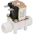 DC12V N/C Normally Closed Water Solenoid Valve G1/2-Inch Plastic Electrical Solenoid Valve for Water Dispense