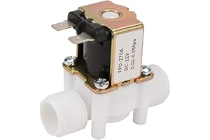 SEAFRONT Wasserventil 12V DC Magnetventil 12V NC Elektromagnetventil, G1/2"" Einlasswasser Magnetventil für Wasserzufuhr