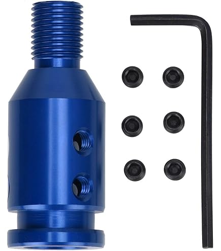 KIMISS Universal Car Adapter Adapter for Non T, adattatore pomello cambio gear m12x1.25 set di pezzi universali m12 per mk6 gti non filettato shifter non filettato 12x1.5