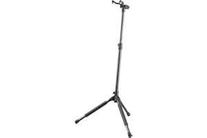 K&M 17670 Gitarrenständer Memphis Pro Schwarz - Höhe von 55 bis 100 cm verstellbar - patentiertes Einhängesystem, Stahl