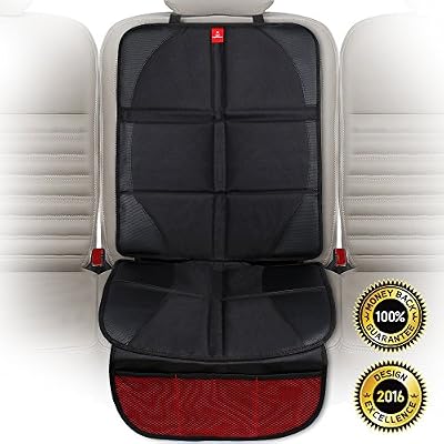 ROYAL RASCALS | Protection pour siège de voiture | Rembourrée, protège la tapisserie | Poches de rangement | Taille universelle | Pour sièges de voitures bébés et enfants| Pour siège avant et arrière | Résiste aux taches | PRODUIT PREMIUM