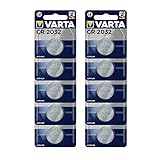Varta CR2032 Lithium Batterien Elektronik, 3V Batterie, 10er Blisterverpackung (1 x 10er Knopfzellen) - 