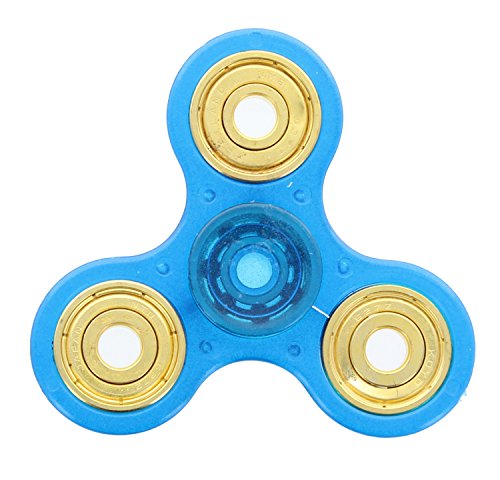 Fidget Glow In The Dark 3-Prong Hand Spinner: Blue