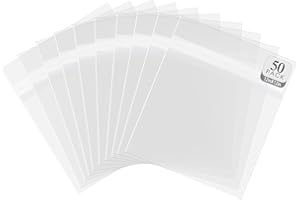 Golden State Art, 50 Pack 12" Vinyl Record Outer Sleeves, Durable & Wrinkle Free, Protect Your Lp Albums from Scratches, Dirt & Dust (Size:12.75" x 12.5")