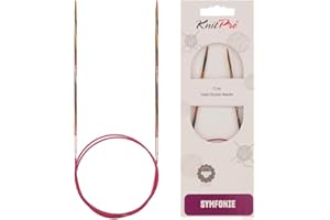 KNITPRO Knit Pro KP20363 Symfonie - Agujas de Tejer Circulares (Madera, Grosor de 2,5 mm, Longitud de 100 cm)