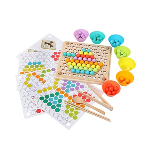 Beetest ES Juguetes de Madera NiñOs, Motricidad Fina, Tablero