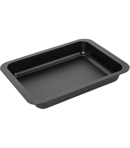 Crealys Edelstahl Backblech – Rostfrei & Langlebig, 31 X 23 X 5,5 Cm