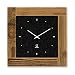 Produktbild Altholz Filz Wanduhr Scheune - Natuhr® Holzuhr sonnenverbrannt - Upcycling, geräuscharm, leises Junghans Uhrwerk (schwarz)