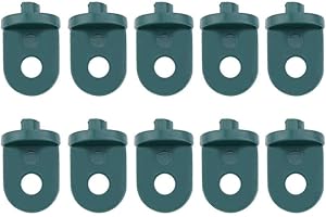 ZERODIS 10Pcs Greenhouse Clips Hanging Clips Support Hooks vine crops,baskets,plant pot,Flower Garden parts Fastener kit Plastic (green)