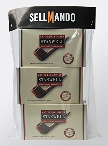 Stanwell Aktivkohle Filter 9mm - Vorratspack mit (3x 200er Box)