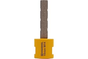 HIGHDRIL Broca de diamante para ampliar y dar forma al agujero, diámetro de 10 mm, broca de núcleo de perforación en seco para porcelana, cerámica dura, granito y mármol
