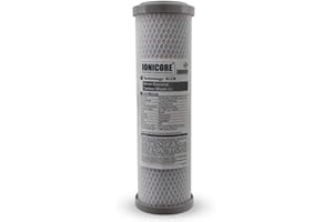 Termoidraulica RV Filtro batteriostatico Ionicore Carbon Block al Cocco 0,5 Micron 2,5"x10"