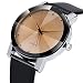 Produktbild Altsommer Freizeit Armbanduhr mit Konvex Gürteluhr aus Lederarmband,Uhren Herren mit Nadelschnalle Sport Analog Quarzuhr Männer Business Fashion Armbanduhr Mann Runde Schwarz Uhr (A)