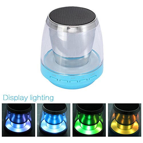 H&M Portable Mini Wireless Bluetooth Lautsprecher Magic LED Nachtlicht Stereo Freisprech Lautsprecher Auf Tablet PC Smartphones anwenden, unterstützt TF Card Playback und FM Radio Funktion , blue reviews H&M Portable Mini Wireless Bluetooth Lautsprecher Magic LED Nachtlicht Stereo Freisprech Lautsprecher Auf Tablet PC Smartphones anwenden, unterstützt TF Card Playback und FM Radio Funktion , blue