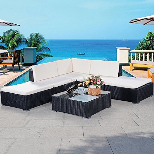 Rattenmöbel Gartenmöbel Lounge Set Ratten Polyrattan Edelstahl Garnitur Sitzgruppe Lounge Gartenmöbel Set - 2