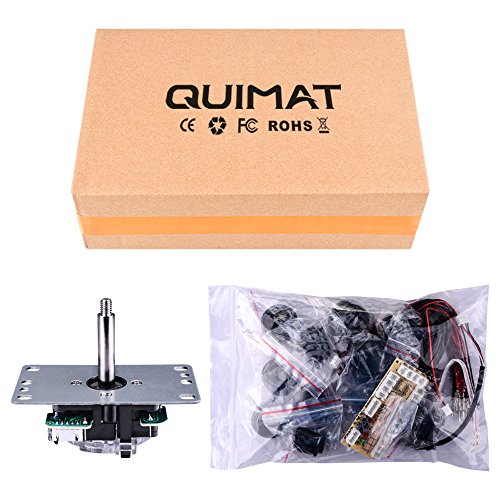 Joystick y Botones de Arcade  Quimat Arcade USB para PC Raspberry Pi Mame Jamma y Juego de Lucha  Negro  QR02