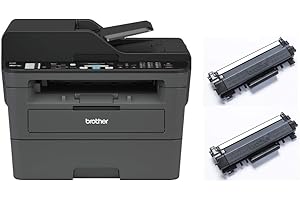 Brother MFCL2710DWM2 Stampante Multifunzione Laser Monocromatica 4 in 1, Bundle All in Box con Toner Originali Inclusi per un totale di 5.200 pagine, 30 ppm, Rete Cablata, Stampa Fronte-Retro, Wi-Fi